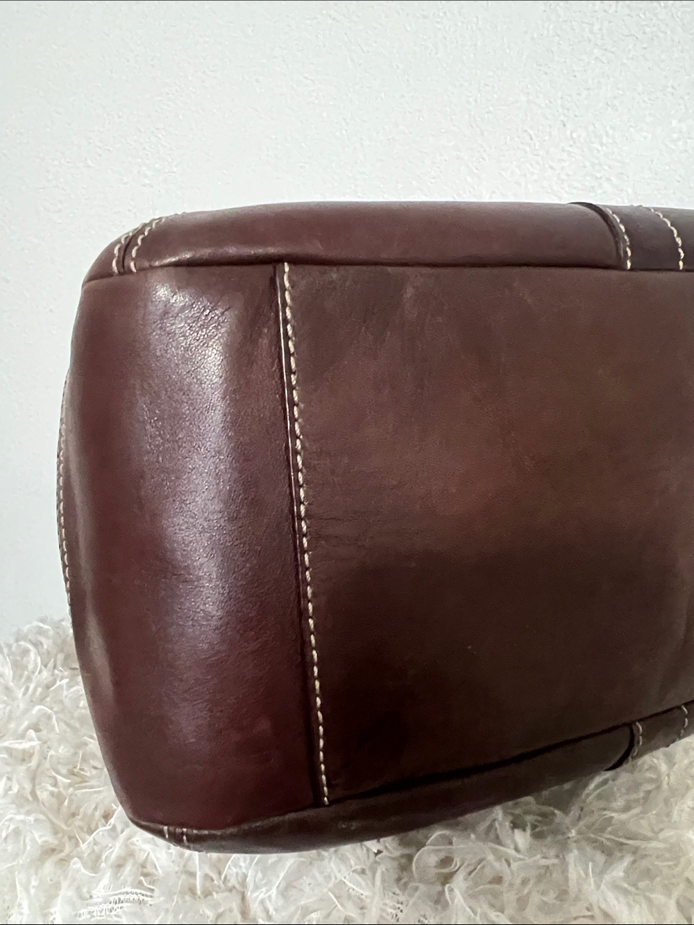 Coach Ergo Legacy Dark Brown Shoulder Bag with Brass Accent - Picture 9 of 17